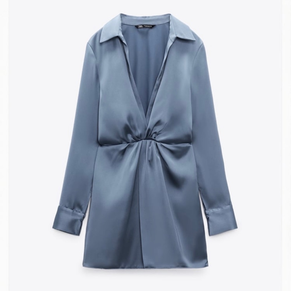 Blue wrap dress- never worn